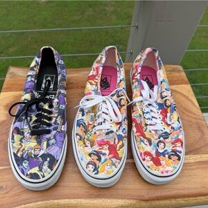 Disney Vans princess and villains shoes. Size women’s 8.5